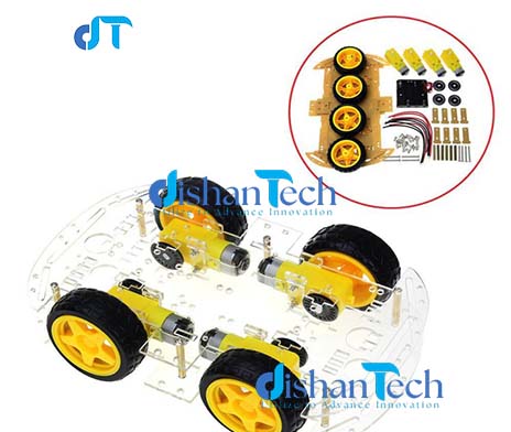 4WD Smart Robotic Car Chassis.