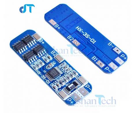 4 IC 3S BMS BLUE 3S 12V 10A 18650 Lithium Battery Charger Module